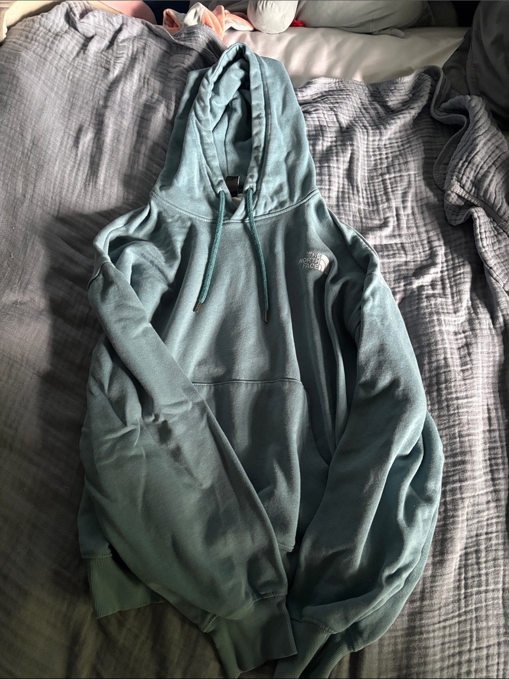 The North Face Light Teal Pullover Hoodie